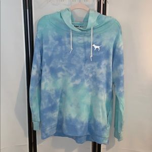 HTF PINK tye die hoody